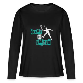 Badminton badminton - Women's Premium Organic Long Sleeve Shirt - black - Front - Julia (174cm)