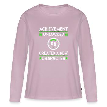 Erstellt einen neuen Charakter - Frauen Premium Bio Langarmshirt - Altrosa - Vorne - Julia (174cm)