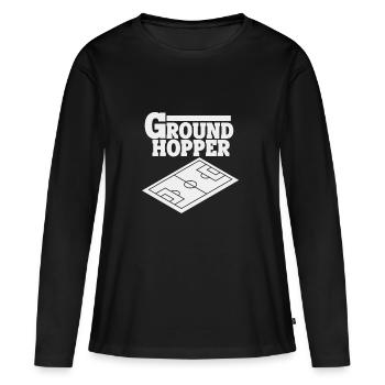collection des stades de football idée - T-shirt manches longues Premium bio Femme - noir - Devant - Julia (174cm)