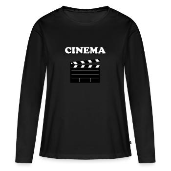 Cinema Film Fan Film flap - Women's Premium Organic Long Sleeve Shirt - black - Front - Julia (174cm)