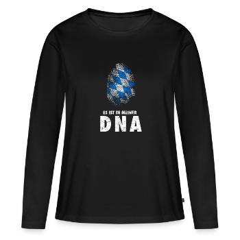 DNA Bavaria - Women's Premium Organic Long Sleeve Shirt - black - Front - Julia (174cm)