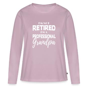 Opa - Frauen Premium Bio Langarmshirt - Altrosa - Vorne - Julia (174cm)