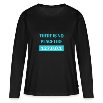 programmeur - T-shirt manches longues Premium bio Femme - noir - Devant - Julia (174cm)