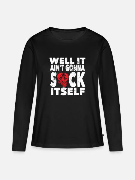 Hummer Krebs - Frauen Premium Bio Langarmshirt - Schwarz