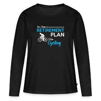 Bike-riding bike - Women's Premium Organic Long Sleeve Shirt - black - Front - Julia (174cm)