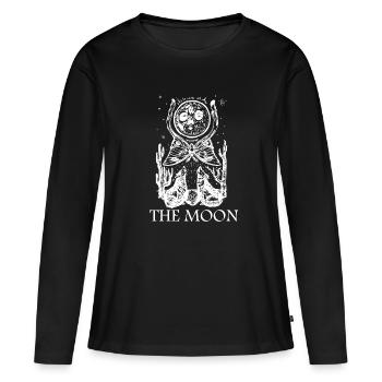 Tarot Karten Mystisch Alchemie Schicksal Hellsehen - Frauen Premium Bio Langarmshirt - Schwarz - Vorne - Julia (174cm)