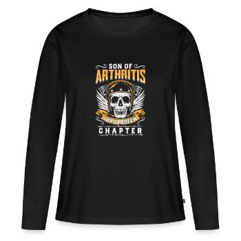 Son Of Athritis - Ibruprofen Chapter - Frauen Premium Bio Langarmshirt - Schwarz - Vorne - Julia (174cm)