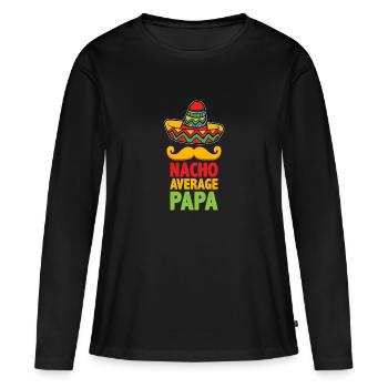 Funny saying shirt gift Funny - Women's Premium Organic Long Sleeve Shirt - black - Front - Julia (174cm)