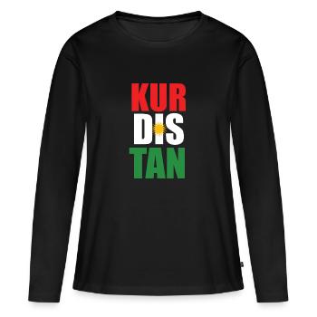 Kurdistan - Women's Premium Organic Long Sleeve Shirt - black - Front - Julia (174cm)