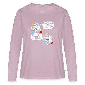 I Lost An Electron Physik Atom Physik Wissenschaft - Frauen Premium Bio Langarmshirt - Altrosa - Vorne - Julia (174cm)