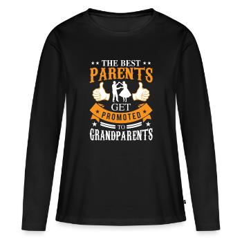Die besten Eltern - Frauen Premium Bio Langarmshirt - Schwarz - Vorne - Julia (174cm)
