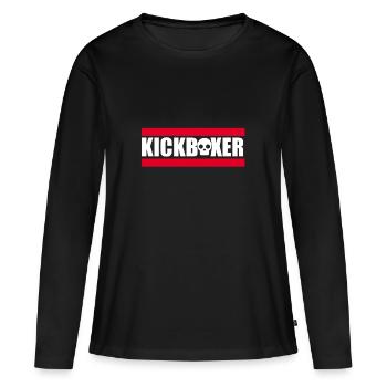 kickboxing kickboxing - T-shirt manches longues Premium bio Femme - noir - Devant - Julia (174cm)