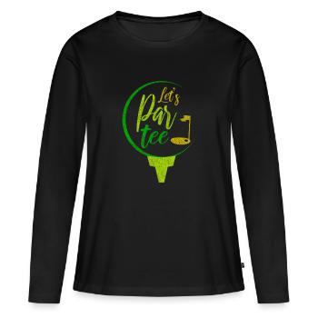 Caddy Batteur Putter Golf Golf Trou de fer - T-shirt manches longues Premium bio Femme - noir - Devant - Julia (174cm)