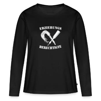 Legal Guardian BDSM Bondage SM T-Shirt - Women's Premium Organic Long Sleeve Shirt - black - Front - Julia (174cm)