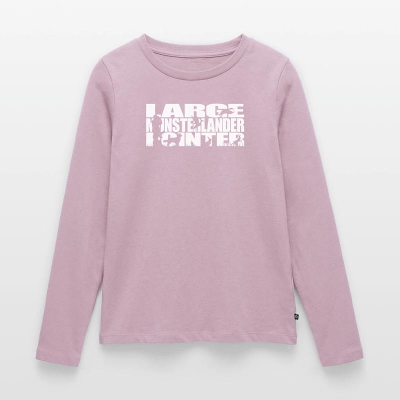 LARGE MUNSTERLANDER POINTER Jagdhunde Wilsigns Frauen Premium Bio Langarmshirt