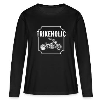 Trike - Frauen Premium Bio Langarmshirt - Schwarz - Vorne - Julia (174cm)