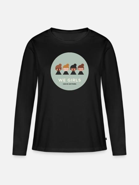 WE GIRLS CAN DO ANYTHING - Women's Premium Organic Long Sleeve Shirt - black