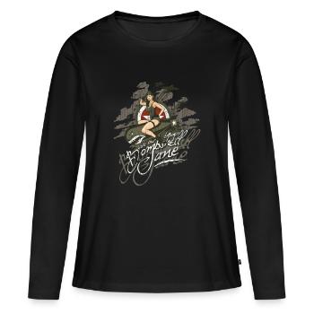 bombshell_jane - Women's Premium Organic Long Sleeve Shirt - black - Front - Julia (174cm)