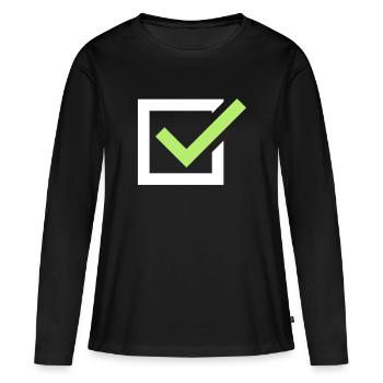 graduation graduation - T-shirt manches longues Premium bio Femme - noir - Devant - Julia (174cm)