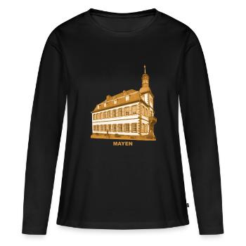 Mairie de Mayen Coblence Eifel Rhénanie-Palatinat - T-shirt manches longues Premium bio Femme - noir - Devant - Julia (174cm)