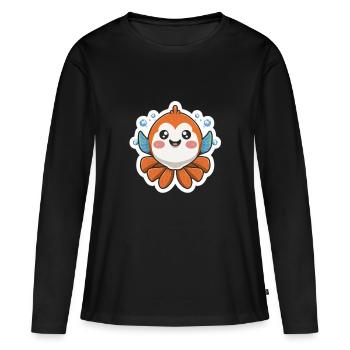 Clownfish Lover - Women's Premium Organic Long Sleeve Shirt - black - Front - Julia (174cm)