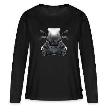 R1200GS Enduro Adventure - T-shirt manches longues Premium bio Femme - noir - Devant - Julia (174cm)