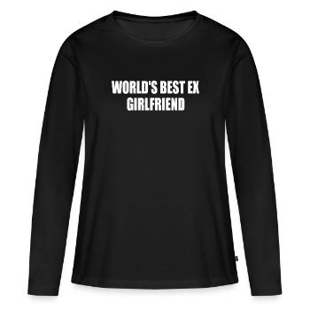 worlds best ex girlfriend - T-shirt manches longues Premium bio Femme - noir - Devant - Julia (174cm)