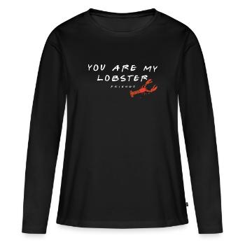 Friends Hummer You Are My Lobster - Frauen Premium Bio Langarmshirt - Schwarz - Vorne - Julia (174cm)