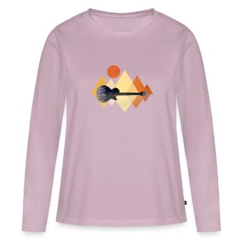Guitar Electric Guitar Amplifier Les Paul Gift - Women's Premium Organic Long Sleeve Shirt - dusky pink - Front - Julia (174cm)