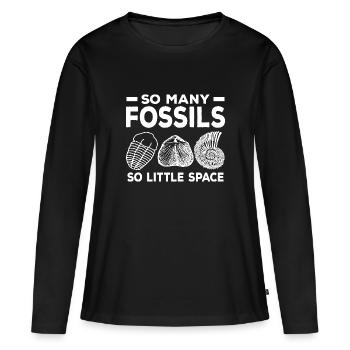 Fossilien Sammler - Frauen Premium Bio Langarmshirt - Schwarz - Vorne - Julia (174cm)
