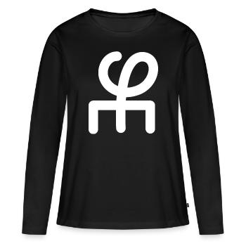 Amour - Wanyiyi-Blanc - T-shirt manches longues Premium bio Femme - noir - Devant - Julia (174cm)
