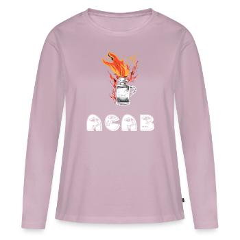 ACAB - Frauen Premium Bio Langarmshirt - Altrosa - Vorne - Julia (174cm)