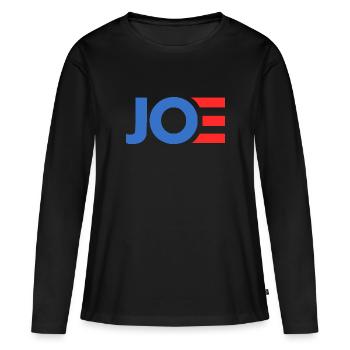 Joe biden - T-shirt manches longues Premium bio Femme - noir - Devant - Julia (174cm)