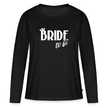 JGA Bride sera la fête de la poule mariée - T-shirt manches longues Premium bio Femme - noir - Devant - Julia (174cm)