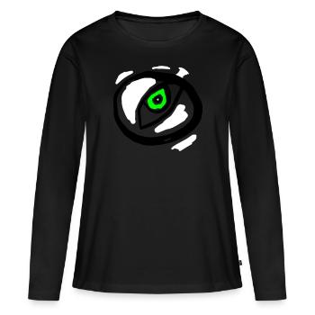 Auge - Symbolismus - Frauen Premium Bio Langarmshirt - Schwarz - Vorne - Julia (174cm)