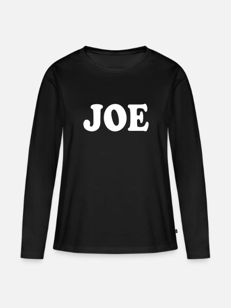 Joe - Frauen Premium Bio Langarmshirt - Schwarz