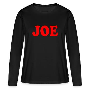 Joe - T-shirt manches longues Premium bio Femme - noir - Devant - Julia (174cm)