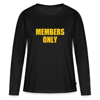 Members only - Women's Premium Organic Long Sleeve Shirt - black - Front - Julia (174cm)