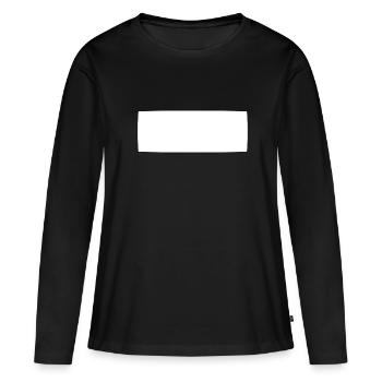 forme rectangle forme carrée - T-shirt manches longues Premium bio Femme - noir - Devant - Julia (174cm)