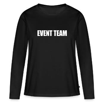 Event team - Frauen Premium Bio Langarmshirt - Schwarz - Vorne - Julia (174cm)