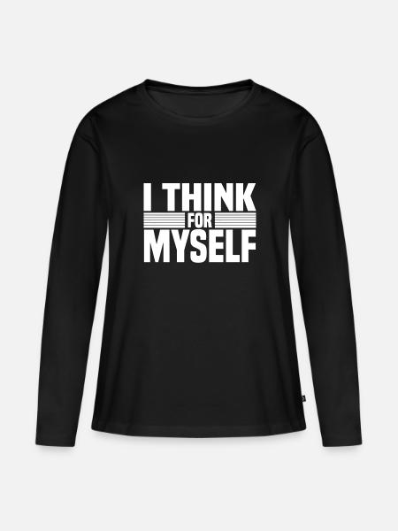 Atheismus Sprüche | Geschenke für Atheisten Glaube - Frauen Premium Bio Langarmshirt - Schwarz