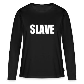 Slave - Frauen Premium Bio Langarmshirt - Schwarz - Vorne - Julia (174cm)