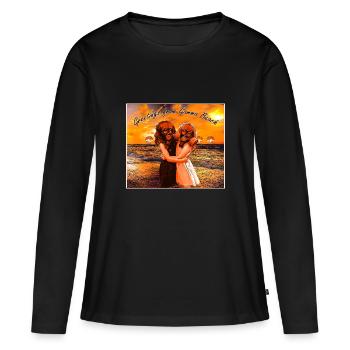 Verstrahlter Strand Gamma Beach - Frauen Premium Bio Langarmshirt - Schwarz - Vorne - Julia (174cm)