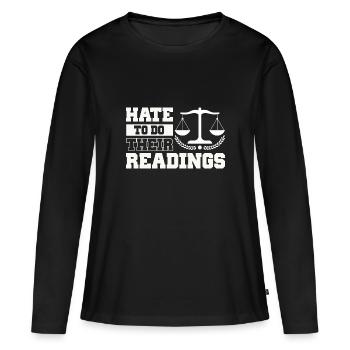 Anwalt - Frauen Premium Bio Langarmshirt - Schwarz - Vorne - Julia (174cm)