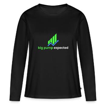 grande pompe attendue - T-shirt manches longues Premium bio Femme - noir - Devant - Julia (174cm)