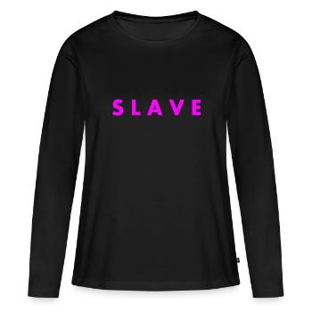 Slave - Frauen Premium Bio Langarmshirt - Schwarz - Vorne - Julia (174cm)