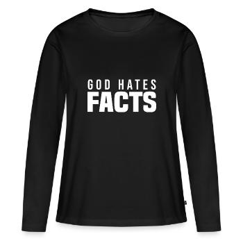 Atheismus Skeptiker Atheisten Atheist Wissenschaft - Frauen Premium Bio Langarmshirt - Schwarz - Vorne - Julia (174cm)