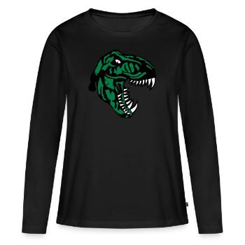 tyrannosaure t rex dinosaure rex - T-shirt manches longues Premium bio Femme - noir - Devant - Julia (174cm)