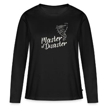 Master of Disaster - T-shirt manches longues Premium bio Femme - noir - Devant - Julia (174cm)