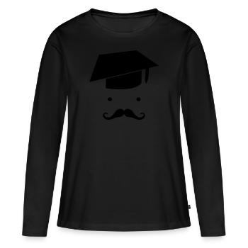 professeur - T-shirt manches longues Premium bio Femme - noir - Devant - Julia (174cm)